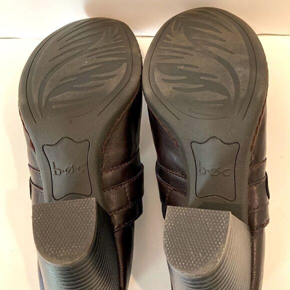 Born Brown Leather Healed Ankle Bootie Size 7.5 - Picture 9 of 9